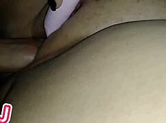 barefoot chubby latina roommate fucked hard with big dildo in dorm