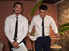 Two cocks stretch her pussy wide?