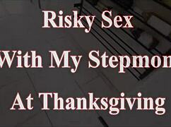 housewife milf risks creampie ride with stepson on thanksgiving