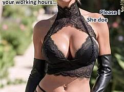 she turns cougar in leather boots poolside ai illustrated dream part 2