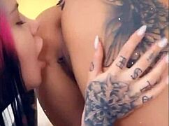 naughty curvy asian teens lick pussies ride dildos and anal toys together