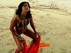 Brunette Craves Beach Anal with Naughty Partner's Big Cock!