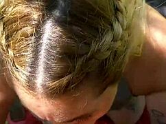 Chubby Blonde Swallows Bbc Breakfast Cum Every Morning