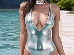 she turns cougar in leather boots poolside ai illustrated dream part 2