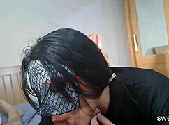 homemade asian babe sweetkiki1 kisses and sucks hubby's cock till he cums