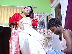 rich indian bhabhi fucks servant rough with sloppy creampie!