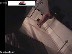 Caught fucking on penthouse balcony after party sneak-out!