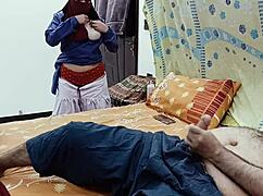 desi schoolgirl spies stepdad stroking then spreads for his thick cock inside