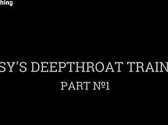 Sissy's Deepthroat Training with Strapon and Face Fuck in Cage