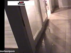 Caught fucking on penthouse balcony after party sneak-out!