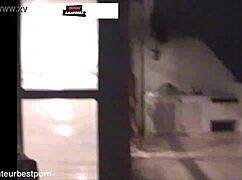 Caught fucking on penthouse balcony after party sneak-out!