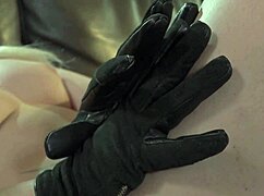 Indian Milf's Gloves Fetish Leads to Explosive Climax