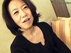 This asian brunette junko sakashita flashes her boobs on the street for a stranger