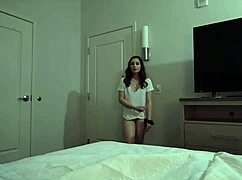 stepbro and stepsis sharing bed leads to cash sex handjob and pussy fuck?