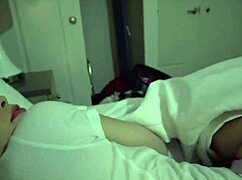 stepbro and stepsis sharing bed leads to cash sex handjob and pussy fuck?