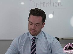 man that bad girl is getting punished hard by her hot teacher rough fucking time