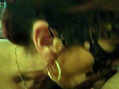 Curvy brunette daddy hotel blowjob deep with piercing swallow finish