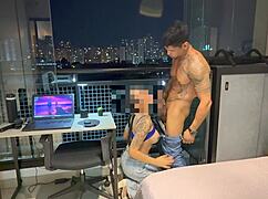 Married Brazilian Sister-in-Law Confesses Hotwife Secrets on Airbnb Balcony