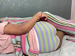 RavinaDesi step sis rides step cousin's huge cock all night