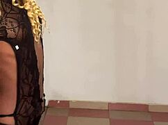 her hips sway teasingly in that sexy dance rhythm