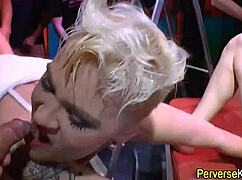 Piss Guzzling Old Hos Take Hardcore Group Ram After Oral
