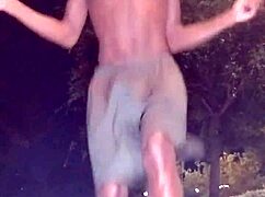 athletic brunette teen daddy's girl craves big cock workout in dorm