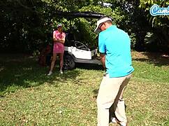 Big Tits Teen Golfer CAUGHT Masturbating Publicly On Course