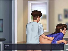 oh man summertime saga debbie got me fuckin her big ass tits with that monster cock so hard!!