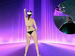 part 1 week 4 vr dance workout my reaction skills improving but damn this gets sweaty 🔥💦
