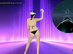 part 1 week 4 vr dance workout my reaction skills improving but damn this gets sweaty 🔥💦