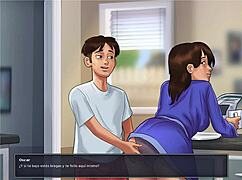 oh man summertime saga debbie got me fuckin her big ass tits with that monster cock so hard!!