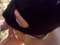 Humiliated Slave Maid Bound Handcuffed in Garage Then Outdoor Doggy Fucked