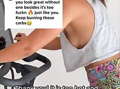 Girl's Nipples Slip Out During Intense Workout Downblouse
