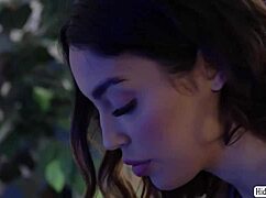 wanna see this brunette teen's shaved pussy get licked in hot 69?