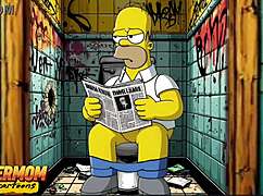 best mrs simpson cartoons feature housewife panty sniffing gloryhole cheating