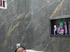 Brazilian Brunette Teen Bathes Shakes Ass Masturbates Big Pussy In New Tub