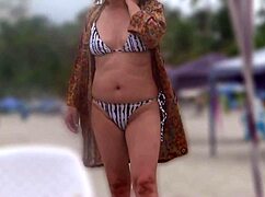 Beach Tease Intrigues Stepson with Hidden Curves