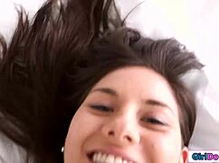 Redhead Teen's POV Pussy Licked by Brunette Lover
