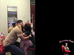 neighbor blows my candle at her lonely holiday party for hot climax