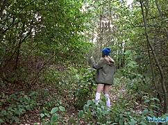 i lost my dog but found this hot public agent for outdoor cash sex cumshot... whoops!