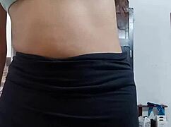 spy cam catches innocent latina teen's perfect big tits up close