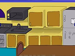 swiper parody game features busty cartoon babes getting fucked