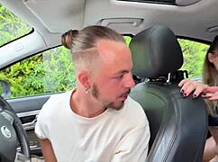 blonde couple spies french amateur small tits car trip