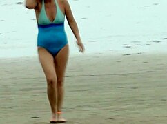 on the beach my stepmom got fucked hard by her friend cumming inside then we masturbated