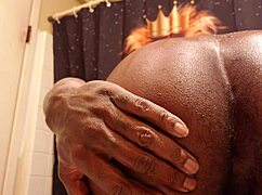 hallelujah johnson spreads her chocolate ass for some hungry licking and rimming