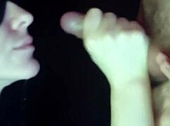 close up on babe slurping young cock sloppy with spit and cumshots 💦😩
