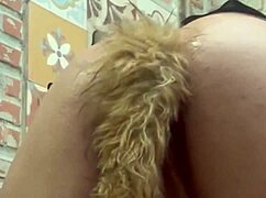 i'm poundin doggy with anal plug stretchin my tight lil asshole oops!!