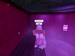 Hot lady rams monster cock deep in sauna fucking session
