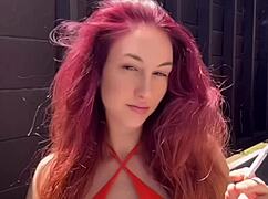Italian Big Tits Milf Artemisia Loves Smoking Cigarette Outdoor Seductively