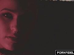 Riley Nixon Worships Cock! Gets Tits and Face Cum Covered!